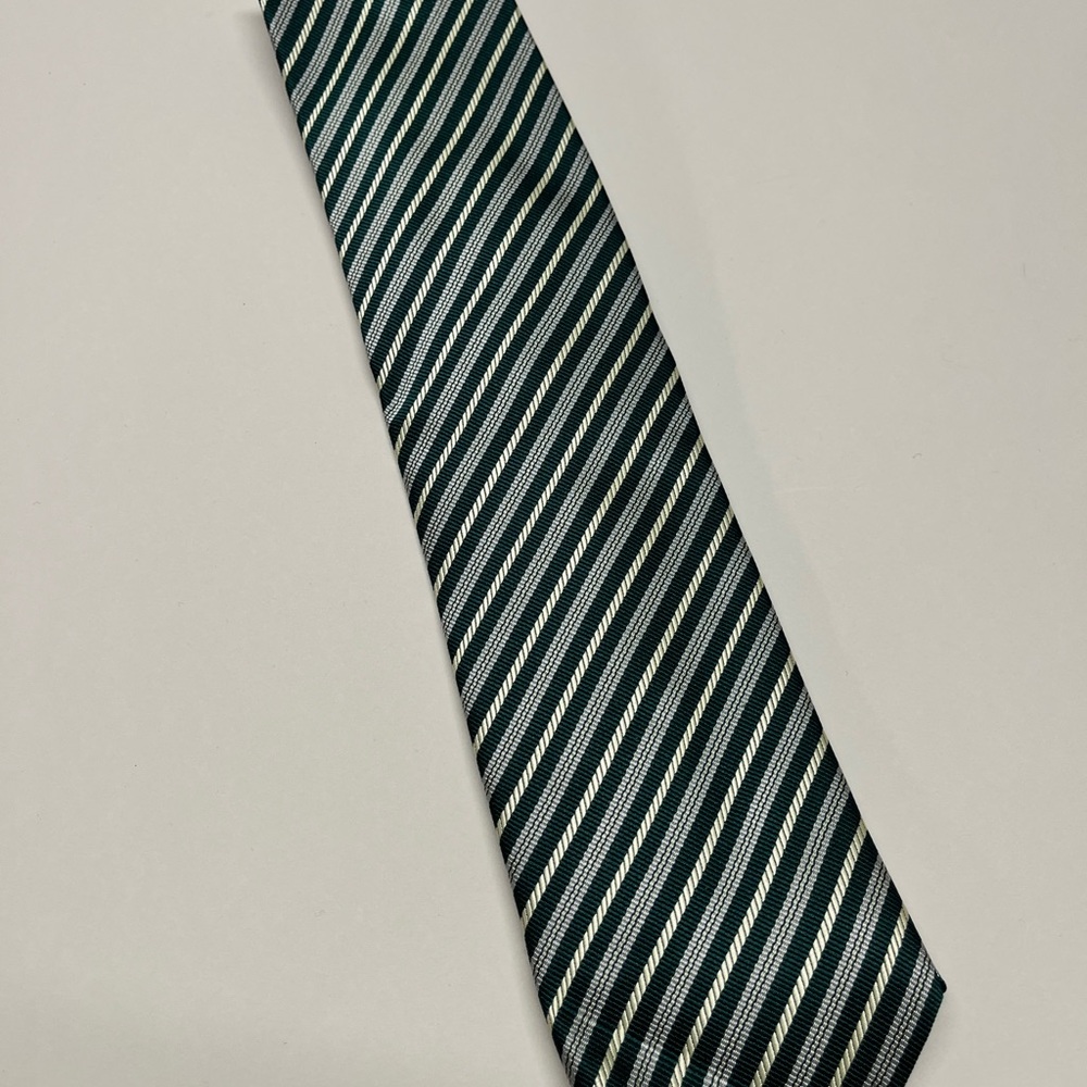 Classic Green Striped Tie